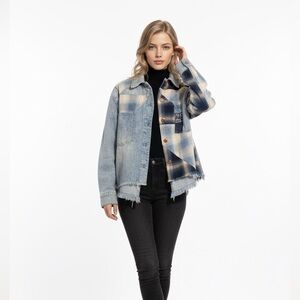 Cool!!! We The Free Denim Patchwork Jacket